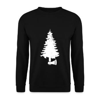 Cadeau de lancer de hache de hache d’arbre - Sweat-shirt Unisexe - noir - Devant - Alina (178cm) & Michal (187cm)