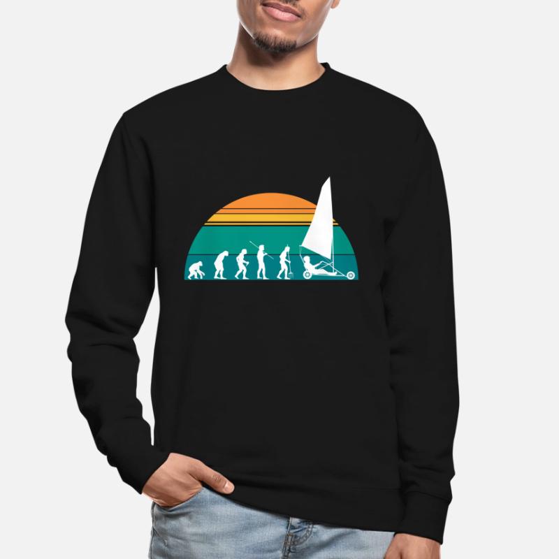Vintage Retro Evolution Beach Sailor Sweat-shirt Unisexe