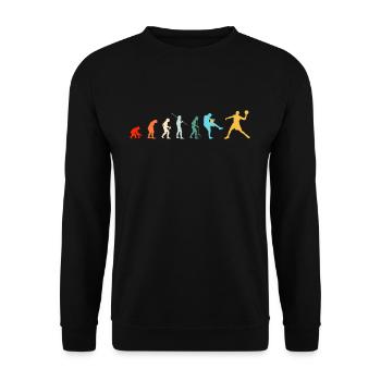 Evolution Dodgeball Team Team Cadeau - Sweat-shirt Unisexe - noir - Devant - Alina (178cm) & Michal (187cm)