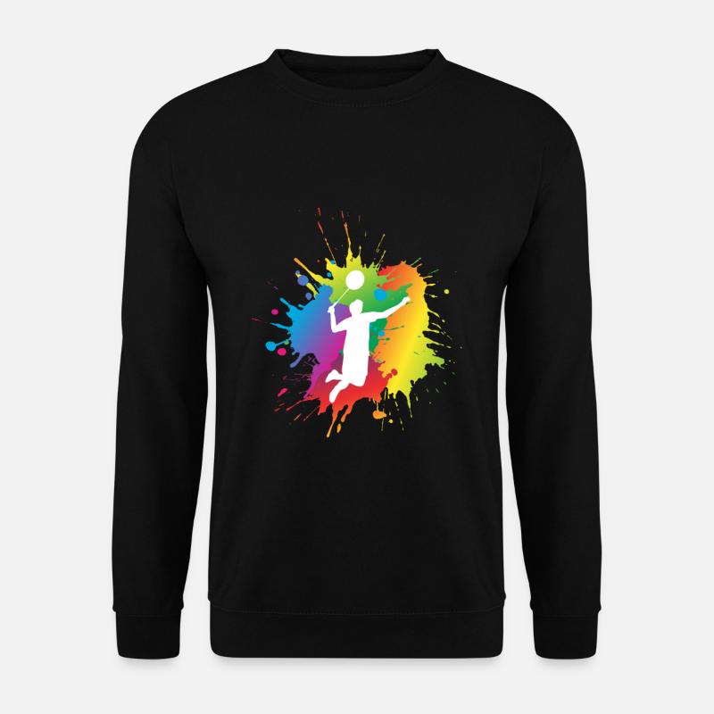 Federball Badminton Geschenk - Unisex Pullover - Schwarz