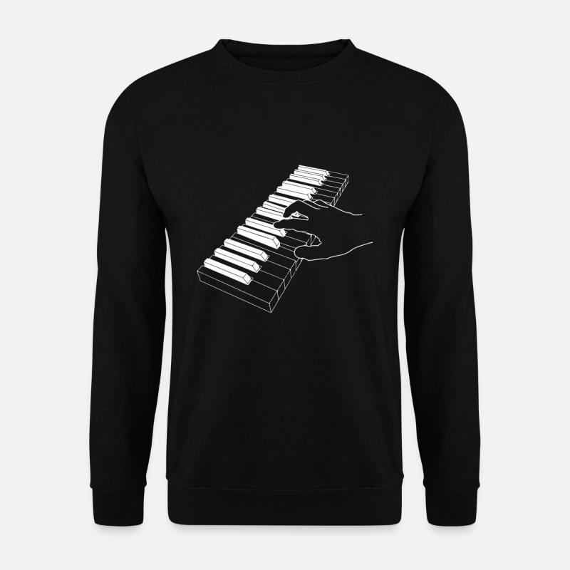 Piano Keys Gift Pianist - Unisex Sweatshirt - black