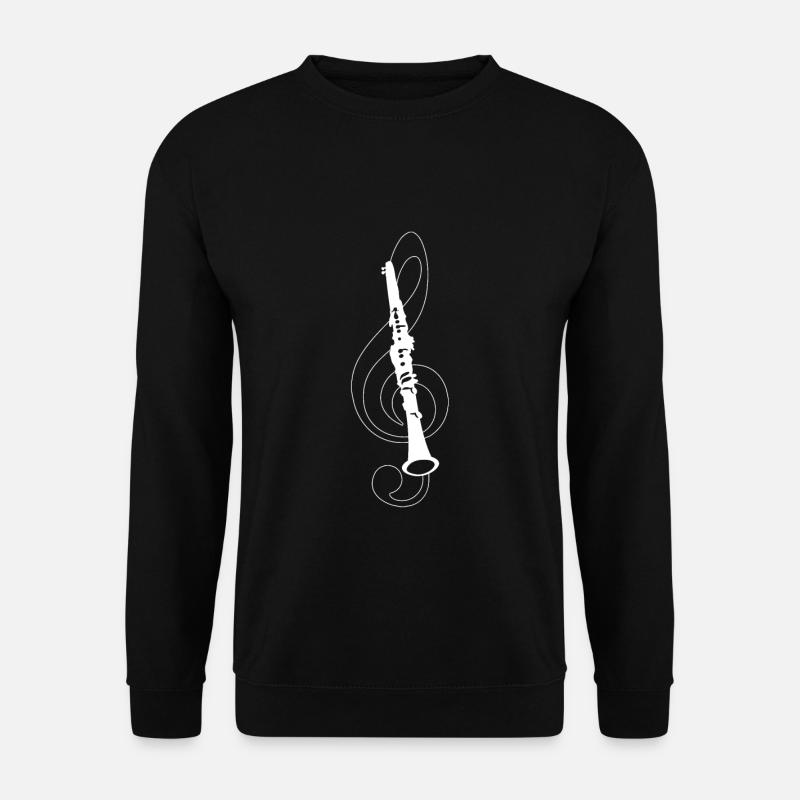 Clarinet Clef - Unisex Sweatshirt - black