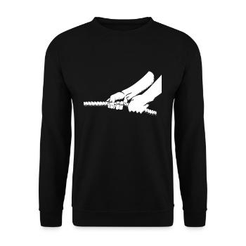 Tug-of-war gift - Unisex Sweatshirt - black - Front - Alina (178cm) & Michal (187cm)