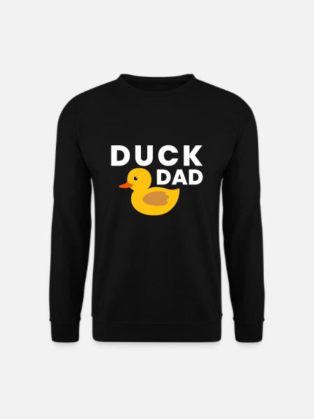 Duck Dad Geschenk Gummiente Vater Papa - Unisex Pullover - Schwarz
