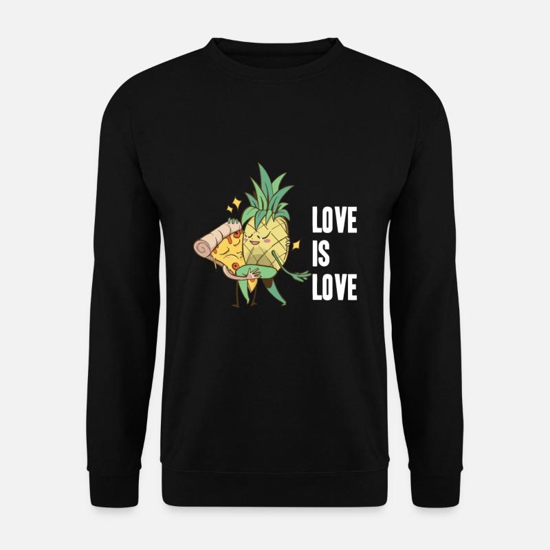 Pizza Hawaiian Pineapple Pizza - Unisex Sweatshirt - black