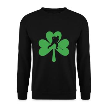 Joueurs de hockey sur glace Hockey Saint-Patrick - Sweat-shirt Unisexe - noir - Devant - Alina (178cm) & Michal (187cm)