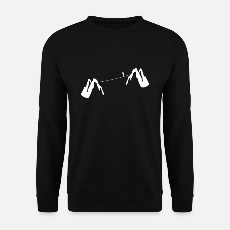 Slackline Gift Mountains - Unisex Sweatshirt - black