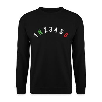 Motorcycle gears for bikers - Unisex Sweatshirt - black - Front - Alina (178cm) & Michal (187cm)