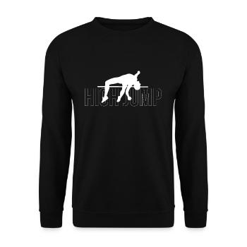 High Jump Gift High Jump Shirt - Unisex Sweatshirt - black - Front - Alina (178cm) & Michal (187cm)