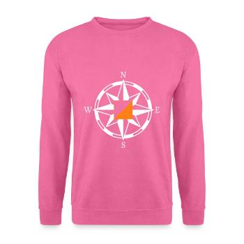 Orientierungslauf Kompass Geschenk - Unisex Pullover - Pink - Vorne