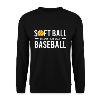Softball vs Baseball Shirt Cadeau - Sweat-shirt Unisexe - noir - Devant - Alina (178cm) & Michal (187cm)