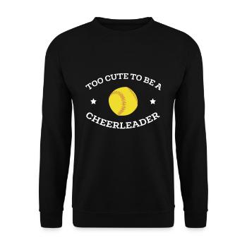 Trop mignon pour être un cadeau de chemise de pom-pom girl - Sweat-shirt Unisexe - noir - Devant - Alina (178cm) & Michal (187cm)