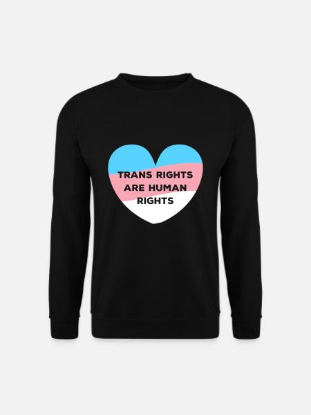 Trans Rights Are Human Rights Transsexuell Shirt - Unisex Pullover - Schwarz