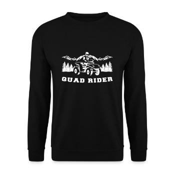 Quad Rider Cadeau Quad Rider Chemise - Sweat-shirt Unisexe - noir - Devant - Alina (178cm) & Michal (187cm)