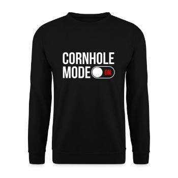 Mode Cornhole sur le cadeau de chemise - Sweat-shirt Unisexe - noir - Devant - Alina (178cm) & Michal (187cm)