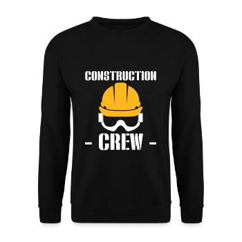 Construction Crew Straßenarbeiter - Unisex Pullover - Schwarz - Vorne - Alina (178cm) & Michal (187cm)