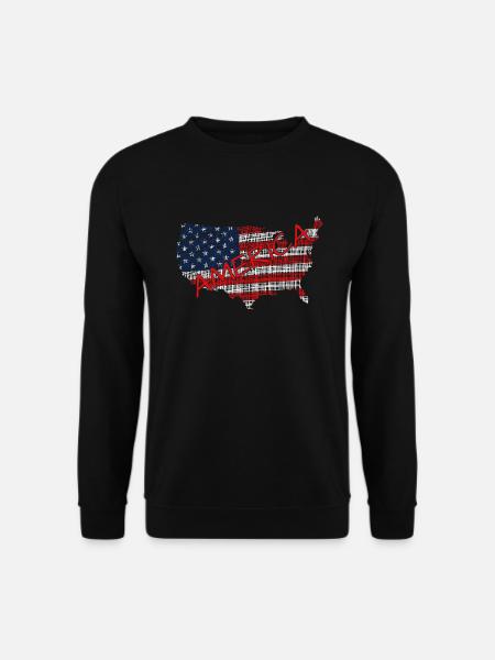 America - Unisex Pullover - Schwarz