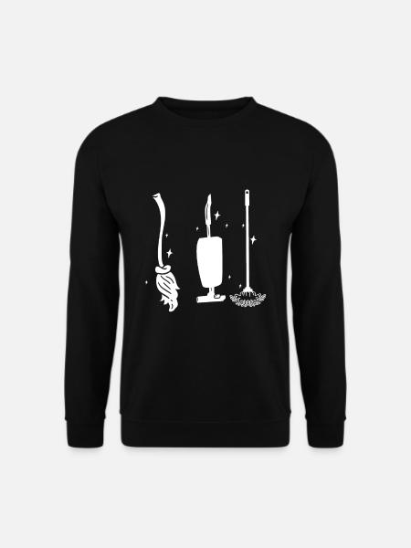 Hexe Shirt Besen Fluggerät Einer Hexe - Unisex Pullover - Schwarz
