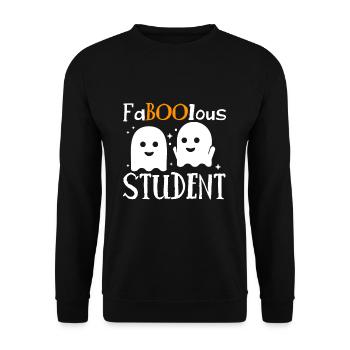 FaBOOlous Student T-Shirt Cadeau - Sweat-shirt Unisexe - noir - Devant - Alina (178cm) & Michal (187cm)