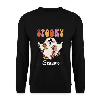 Spooky Season Halloween Shirt Cadeau - Sweat-shirt Unisexe - noir - Devant - Alina (178cm) & Michal (187cm)