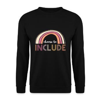 Choose To Include Autism Shirt Gift - Unisex Sweatshirt - black - Front - Alina (178cm) & Michal (187cm)