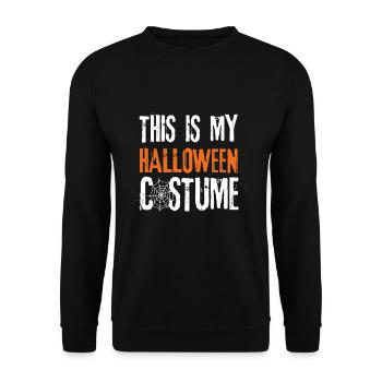 C’est mon cadeau de chemise de costume d’Halloween - Sweat-shirt Unisexe - noir - Devant - Alina (178cm) & Michal (187cm)