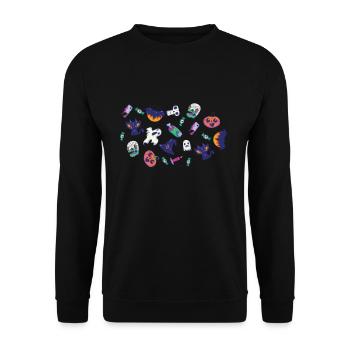 Halloween Core Aesthetic Shirt Gift - Unisex Sweatshirt - black - Front - Alina (178cm) & Michal (187cm)