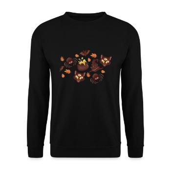 Halloween Core Aesthetic Shirt Gift - Unisex Sweatshirt - black - Front - Alina (178cm) & Michal (187cm)