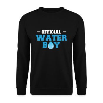 Official Waterboy Shirt Gift - Unisex Sweatshirt - black - Front - Alina (178cm) & Michal (187cm)