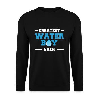 Greatest Waterboy Ever Shirt - Unisex Sweatshirt - black - Front - Alina (178cm) & Michal (187cm)