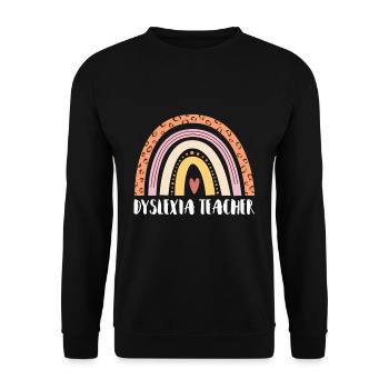 Dyslexie Professeur Cadeau - Sweat-shirt Unisexe - noir - Devant - Alina (178cm) & Michal (187cm)