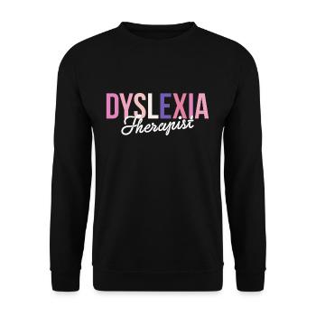 Dyslexie Thérapeute Chemise Cadeau - Sweat-shirt Unisexe - noir - Devant - Alina (178cm) & Michal (187cm)