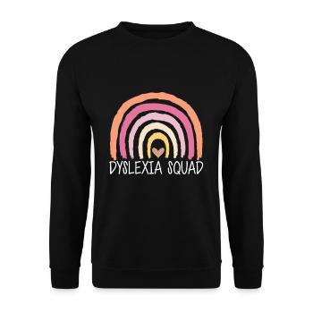 Dyslexia Squad Shirt Geschenk - Unisex Pullover - Schwarz - Vorne - Alina (178cm) & Michal (187cm)