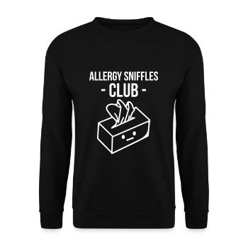 Chemise du club Allergy Sniffles - Sweat-shirt Unisexe - noir - Devant - Alina (178cm) & Michal (187cm)