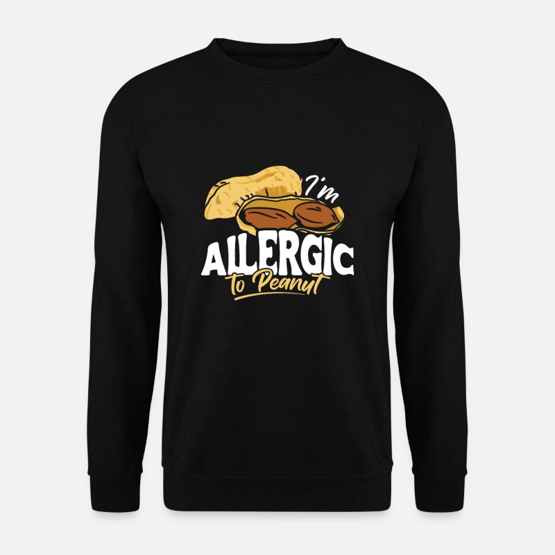 Im Allergic To Peanut Erdnuss Allergie Shirt - Unisex Pullover - Schwarz
