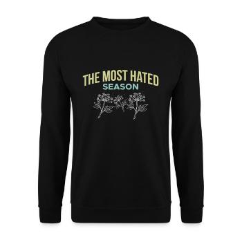 The Most Hated Season Pollen Hay Fever - Unisex Sweatshirt - black - Front - Alina (178cm) & Michal (187cm)
