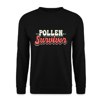 Cadeau de chemise de survivant de pollen - Sweat-shirt Unisexe - noir - Devant - Alina (178cm) & Michal (187cm)