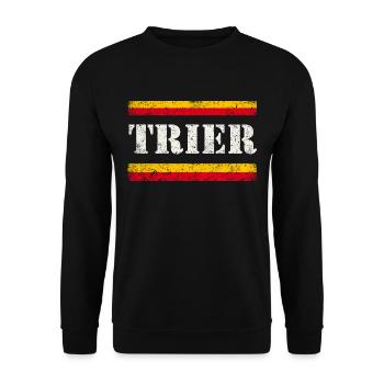 Trier - Unisex Pullover - Schwarz - Vorne - Alina (178cm) & Michal (187cm)