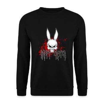 scary easter - Unisex Sweatshirt - black - Front - Alina (178cm) & Michal (187cm)