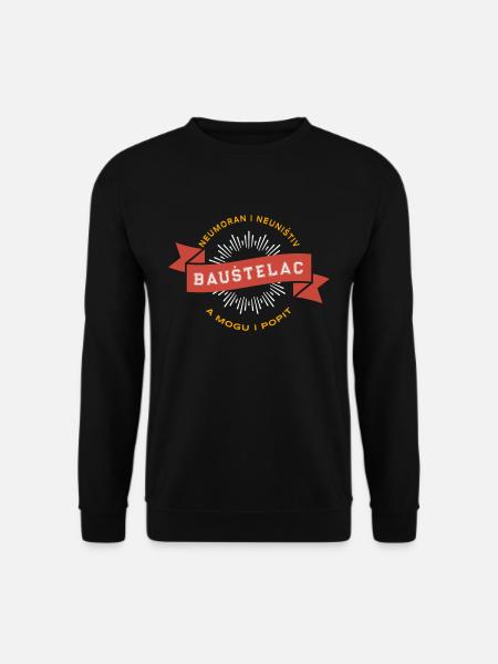 Baustelac Bauarbeiter T-Shirt I Balkan Kollektion - Unisex Pullover - Schwarz