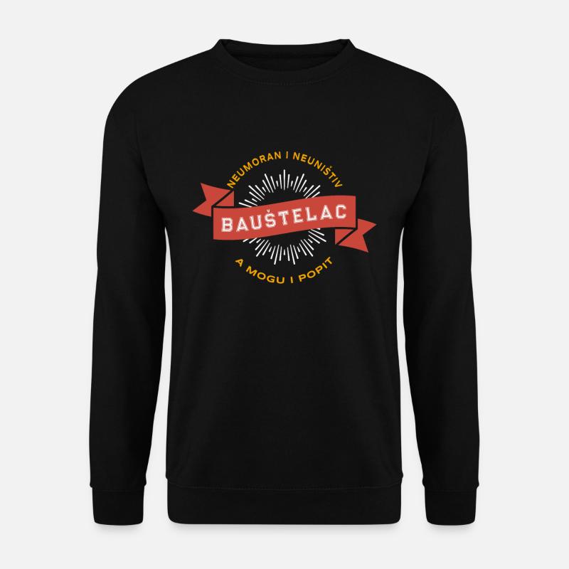 Baustelac Construction Worker T-Shirt I Balkan Collection - Genser unisex - svart