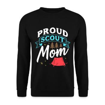 Fière maman scoute - Sweat-shirt Unisexe - noir - Devant - Alina (178cm) & Michal (187cm)