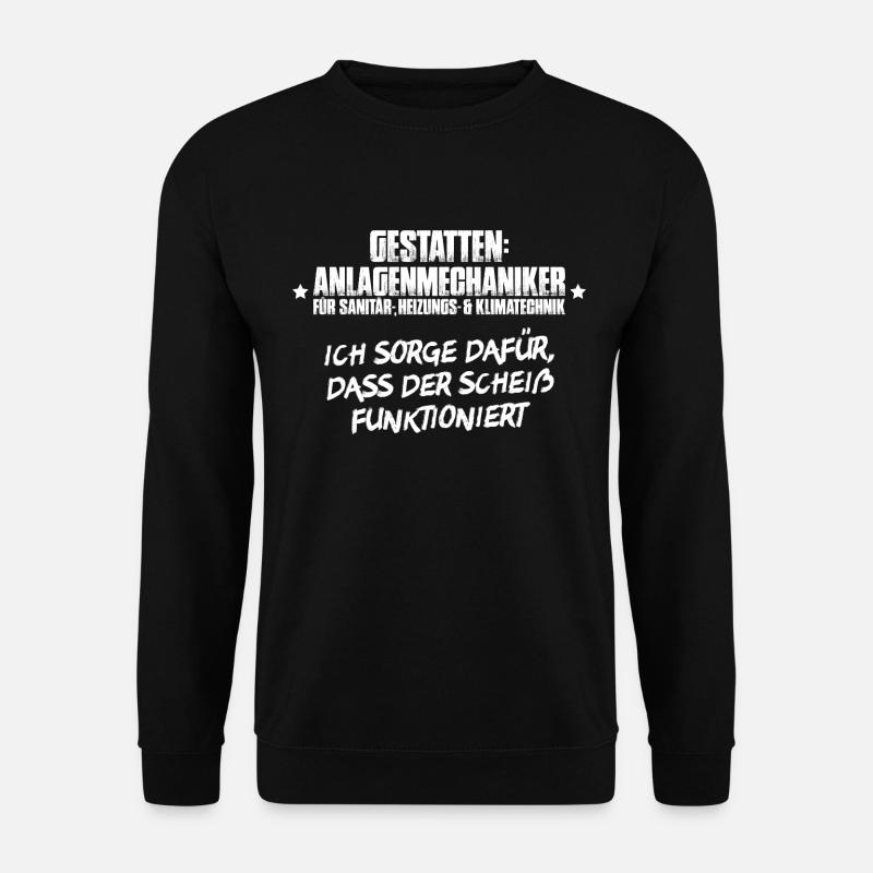Anlagenmechaniker Klempner Sanitär Heizung Klima - Unisex Pullover - Schwarz