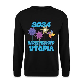 Ship of Fools Utopia 2024 - Dates - Unisex Sweatshirt - black - Front - Alina (178cm) & Michal (187cm)