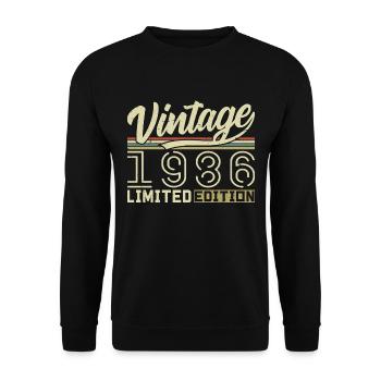 Légende depuis 1986 Né en 1986 Anniversaire 38 ans - Sweat-shirt Unisexe - noir - Devant - Alina (178cm) & Michal (187cm)