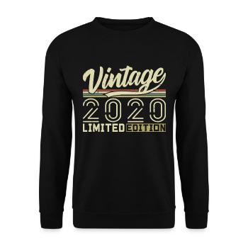 Legende seit 2020 Geboren 2020 Geburtstag 4 Jahre - Unisex Pullover - Schwarz - Vorne - Alina (178cm) & Michal (187cm)