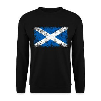 Scotland - Unisex Sweatshirt - black - Front - Alina (178cm) & Michal (187cm)