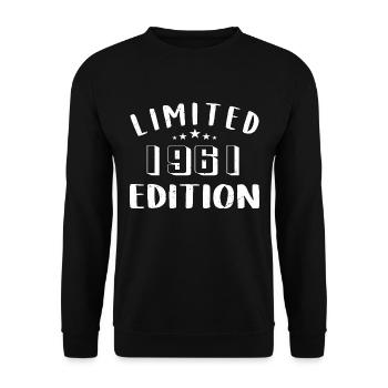 Anniversaire 1961 Edition Limitée 1961 - Sweat-shirt Unisexe - noir - Devant - Alina (178cm) & Michal (187cm)