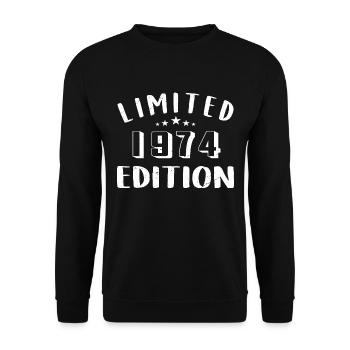 Anniversaire 1974 Edition Limitée 1974 - Sweat-shirt Unisexe - noir - Devant - Alina (178cm) & Michal (187cm)