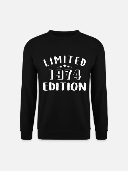 Geburtstag 1974 Limited Edition 1974 geboren sind - Unisex Pullover - Schwarz